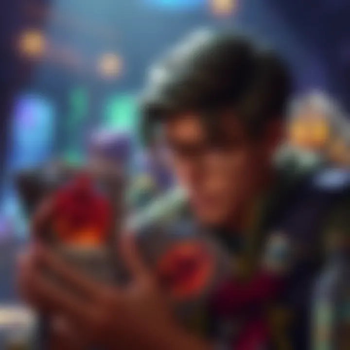 A frustrated Hearthstone player stares at their cards while playing, showing signs of disappointment with the current meta.