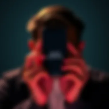 A person looking frustrated at an iPhone 13 screen showing an app crash message