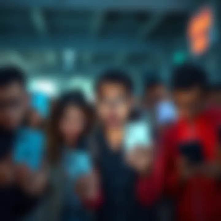 A group of frustrated people holding their iPhone 13s, showing signs of disappointment due to performance issues and battery problems.