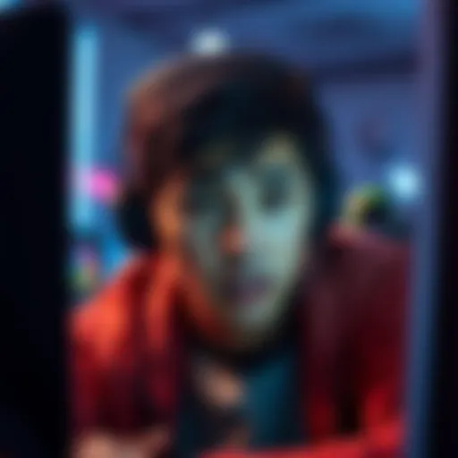 A new player looking confused and frustrated while facing advanced players in an online game environment