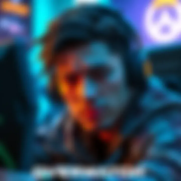 Frustrated Overwatch 2 Player A new Overwatch 2 player looks disappointed while playing, showing frustration on their face as they face tough opponents.