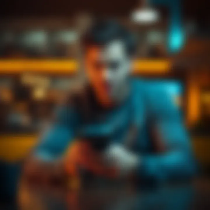 A person with a frustrated expression, sitting at a table with a phone in hand, reflecting on unfulfilled expectations in a relationship with Max.