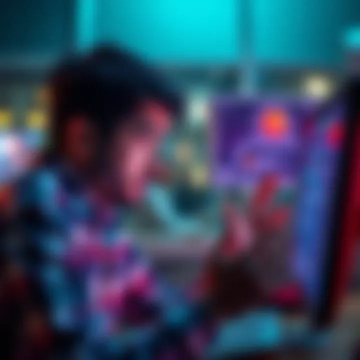 A person looking frustrated while interacting with a chatbot on a computer screen