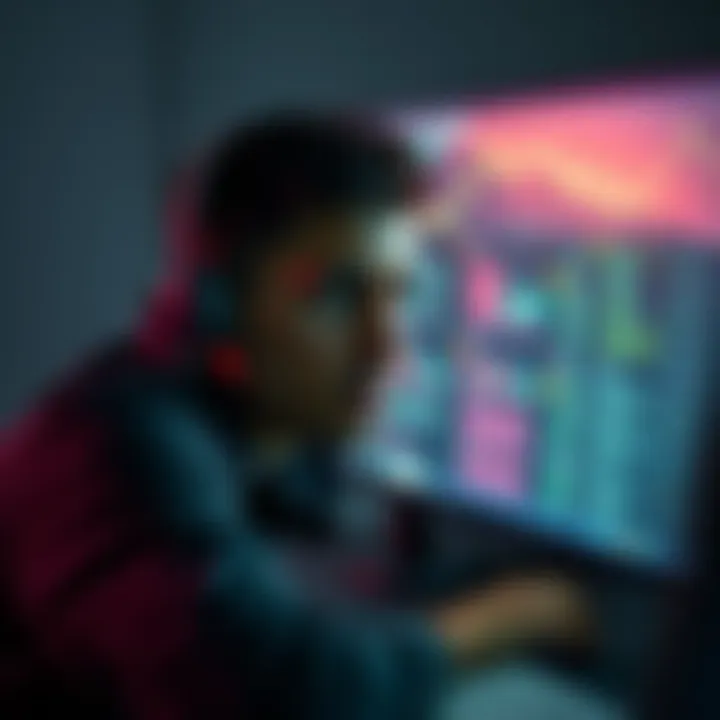 A person shows frustration while looking at repetitive posts on a computer screen, symbolizing the issue with low-effort content in online discussions.