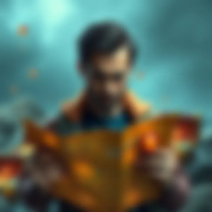 Person frustrated after failed hunts A person looking disappointed while holding a map, with empty treasure chests in the background, symbolizing 15 hunts without finding gems