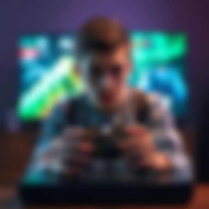 A young adult shows frustration while sitting in front of an Xbox console, holding a controller and experiencing issues with account access