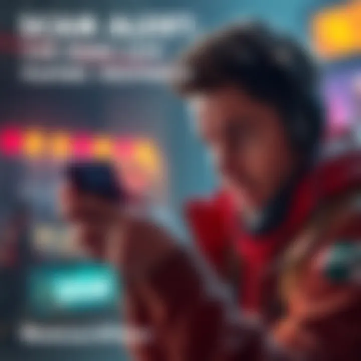 A gamer showing frustration while looking at their phone screen displaying a Call of Duty Mobile draw