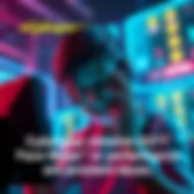 Frustrated Player in Cyberpunk 2077 A gamer showing frustration while playing Cyberpunk 2077, with performance issues and missing content visible on screen.