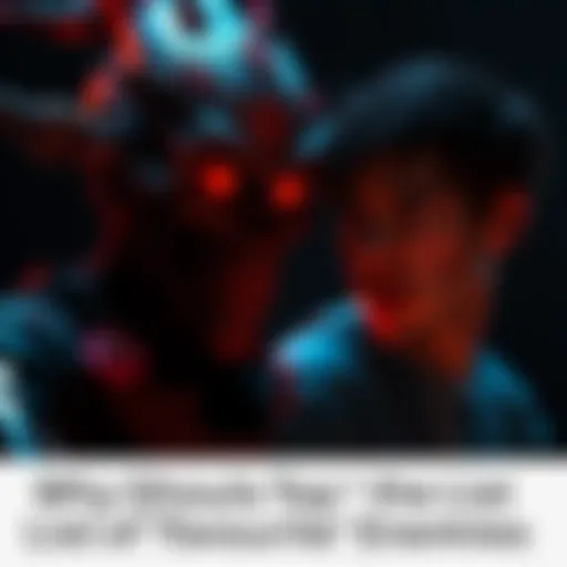 A gamer looks annoyed while battling a ghoul character in a dark game environment