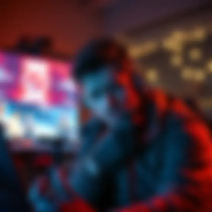 A gamer showing disappointment while playing GMDX AE, with limited resources and ammo visible on the screen