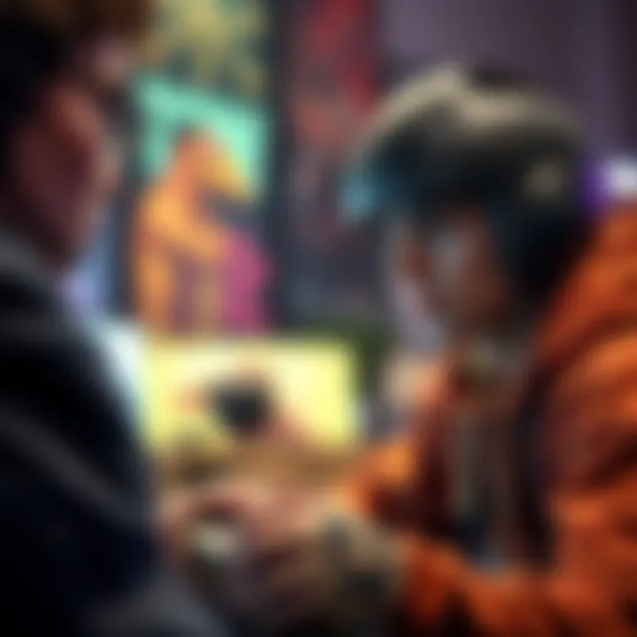 A player looks annoyed as their friend is absorbed in Tony Hawk Pro Skater instead of fighting.