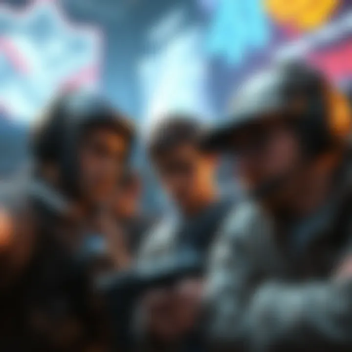 Frustrated players in an action game Players showing frustration after being attacked by unexpected enemies while searching for game items