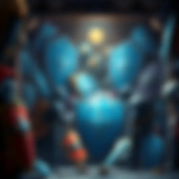 Players express frustration while trying to obtain blue shields from the armory, surrounded by various shields and items needed for trade.