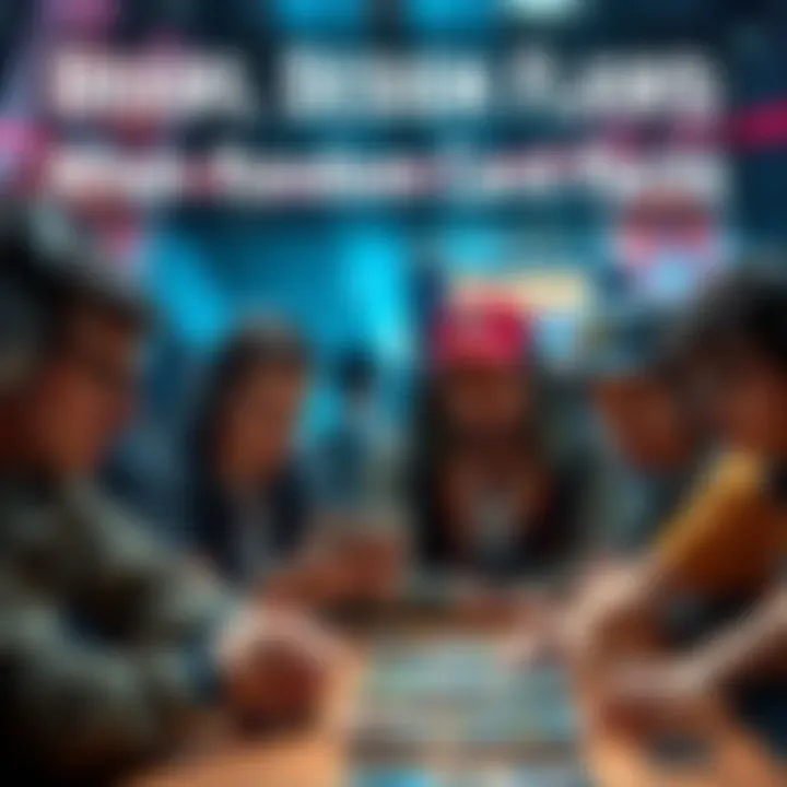 A group of players looking confused and frustrated while reviewing random card combinations in a game