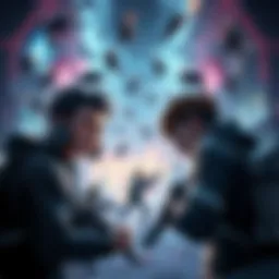 Players express frustration in a visually cluttered gaming environment, struggling with stuns and resource collection for a new character.