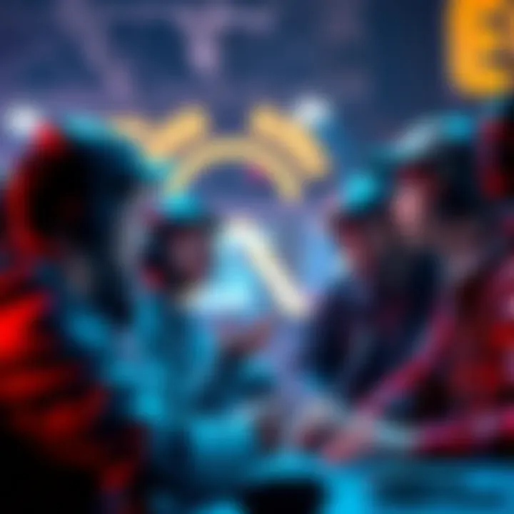 A group of gamers expressing frustration over lack of Duo Queue in a popular game, showing emotional reactions and discussing strategies to improve gameplay