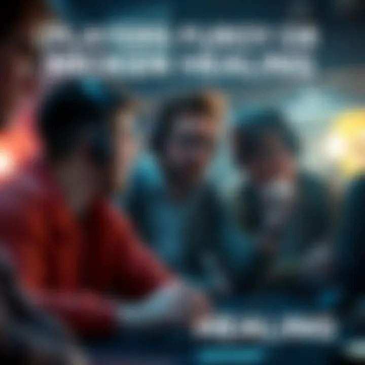 Frustrated players discussing game mechanics Group of gamers expressing frustration over healing mechanics in a popular game