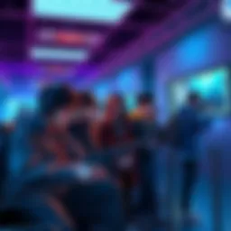 Frustrated players in a gaming lobby Group of players discussing their frustration over shotguns and snipers in a game lobby