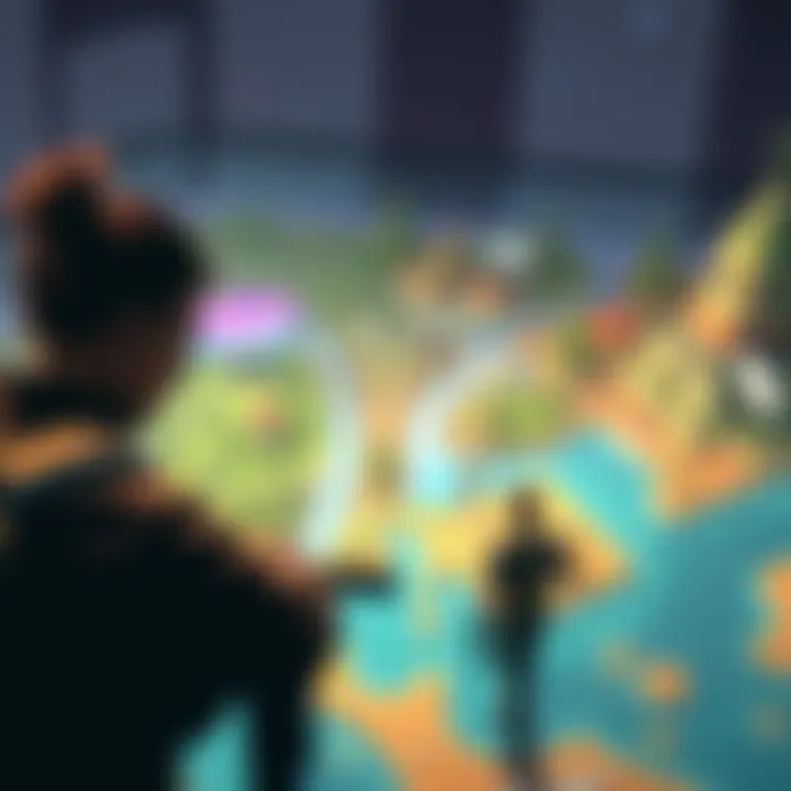 Frustrated players on new map Players struggling with gameplay issues on a visually appealing new game map