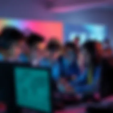 Group of gamers looking at screens, expressing frustration over PEAK's new achievements and sorting issues