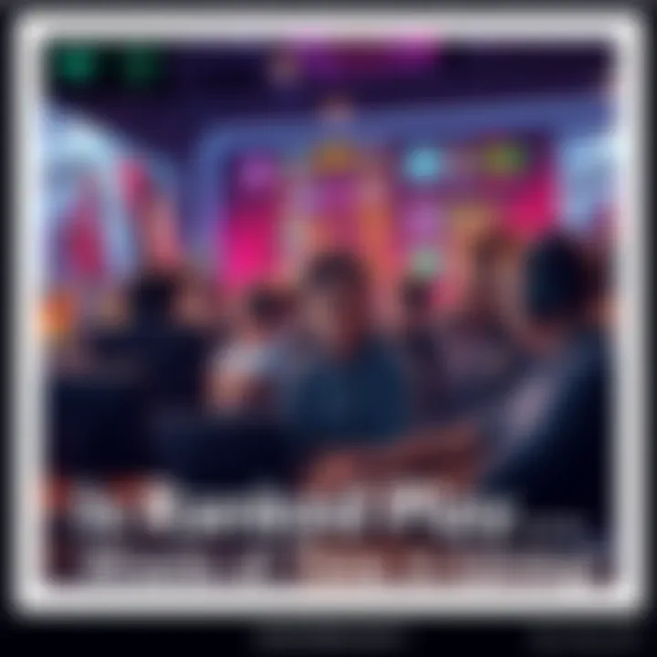 A group of gamers expressing frustration over Ranked gameplay, surrounded by gaming equipment and screens showing game stats. The atmosphere conveys disappointment and discussion about game balance.