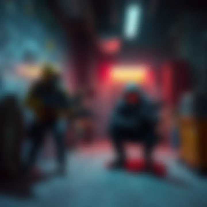 Frustrated players in Ready or Not Players showing frustration while playing Platinum Hard Mode in Ready or Not, with a tactical scene featuring walls and equipment