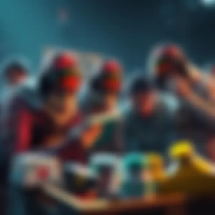 Group of players looking disappointed while checking low-quality items from salvage crates after a patch update