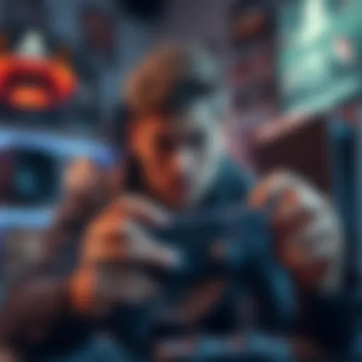 A gamer looking disappointed while holding a PS5 controller, surrounded by games and a console, showing signs of frustration