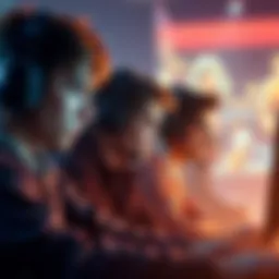 A group of gamers looking disappointed while discussing cheating issues in PVP gameplay