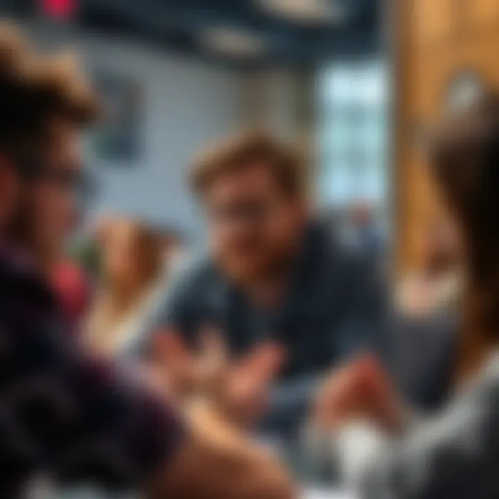 People showing frustration and stress during a tough three-month period, expressing emotions in a discussion setting