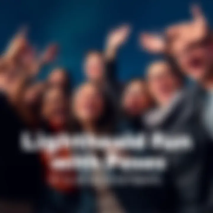 Group of friends engaging in fun poses, laughing and enjoying lighthearted moments together