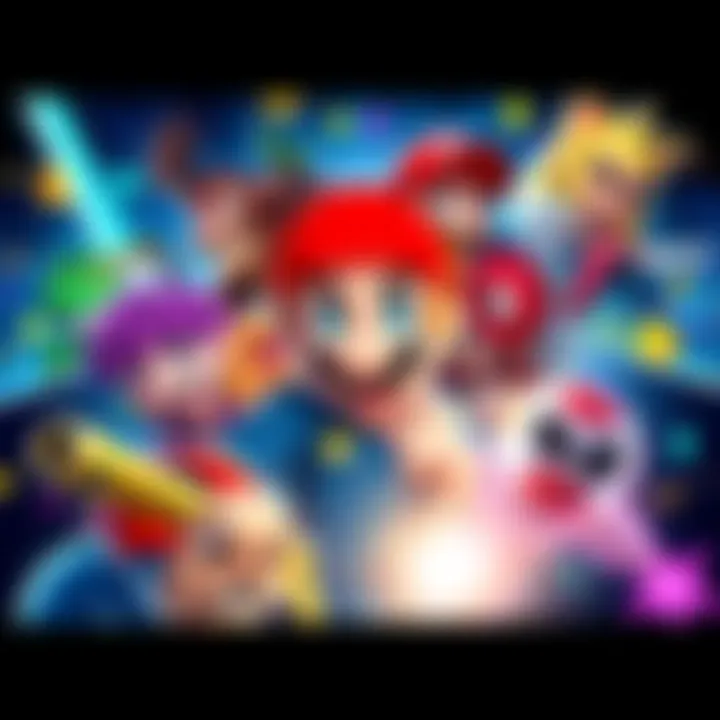 Fun Game Characters A colorful collage of various game characters that bring excitement and joy during gameplay with friends.