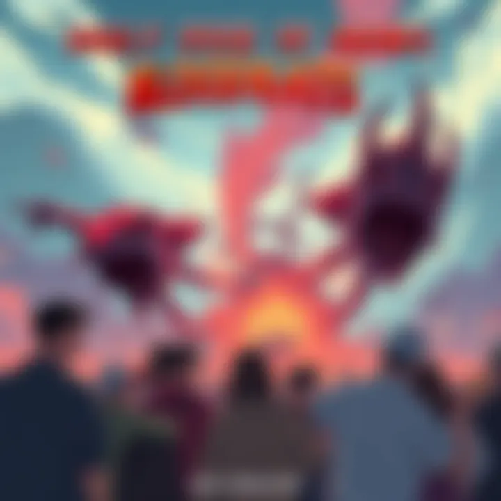 A humorous illustration of the Bloodbath Diablos flagship with people laughing and enjoying in a vibrant scene