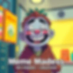 A hilarious meme showing a cartoon character with a big smile and funny text, capturing the humor of the moment.