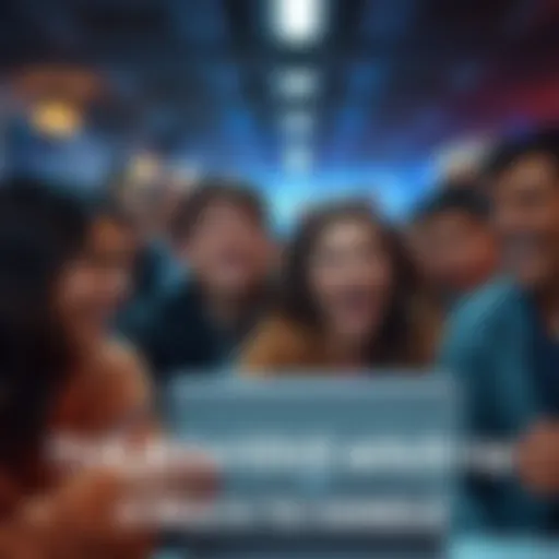 People laughing and reacting to a humorous switch up in a viral moment online