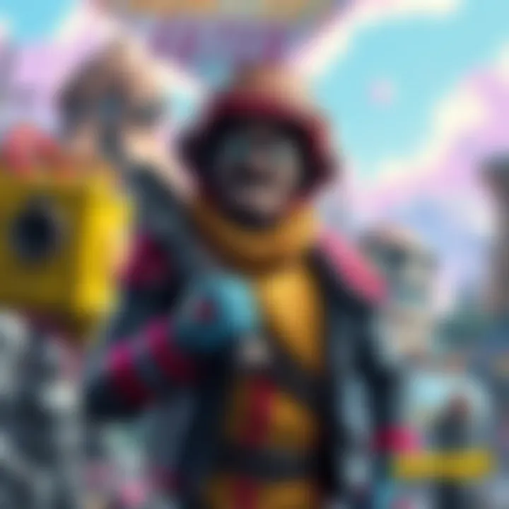 Funny Vault Hunter in Borderlands A colorful and quirky Vault Hunter making a humorous pose, surrounded by iconic Borderlands scenery.
