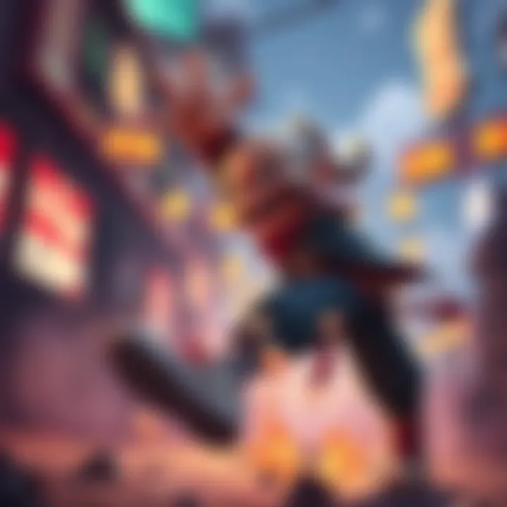 A character in Sifu falls in a humorous way during a gaming challenge, creating a funny scene.