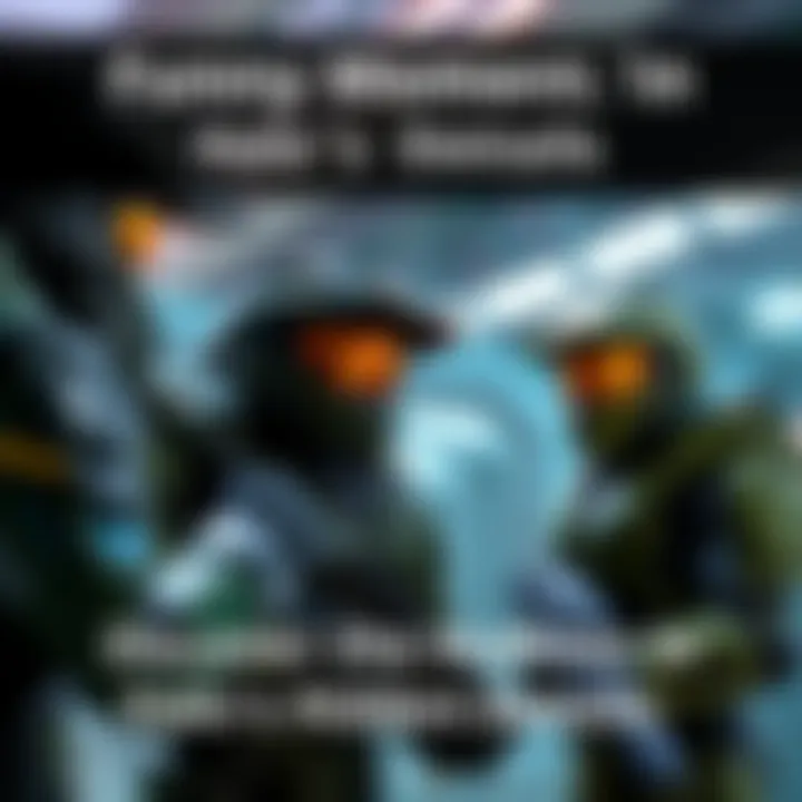 Funny Moments in Halo A screenshot showcasing a humorous scene in Halo with characters interacting in a silly way