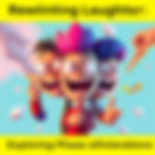 A cartoon character experiencing a humorous phase shift, with exaggerated expressions and comedic elements around them, reflecting a funny scenario.