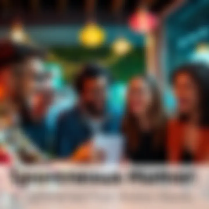 A group of people laughing and sharing a lighthearted moment over a spontaneous humorous post online