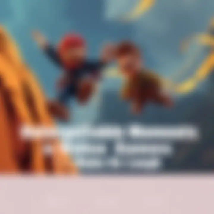 A character in a video game comically falling off a cliff while another character laughs