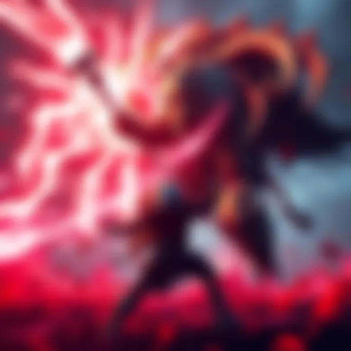 A player battling the fourth boss in Furi's Furrier mode, showcasing intense action and challenging gameplay.