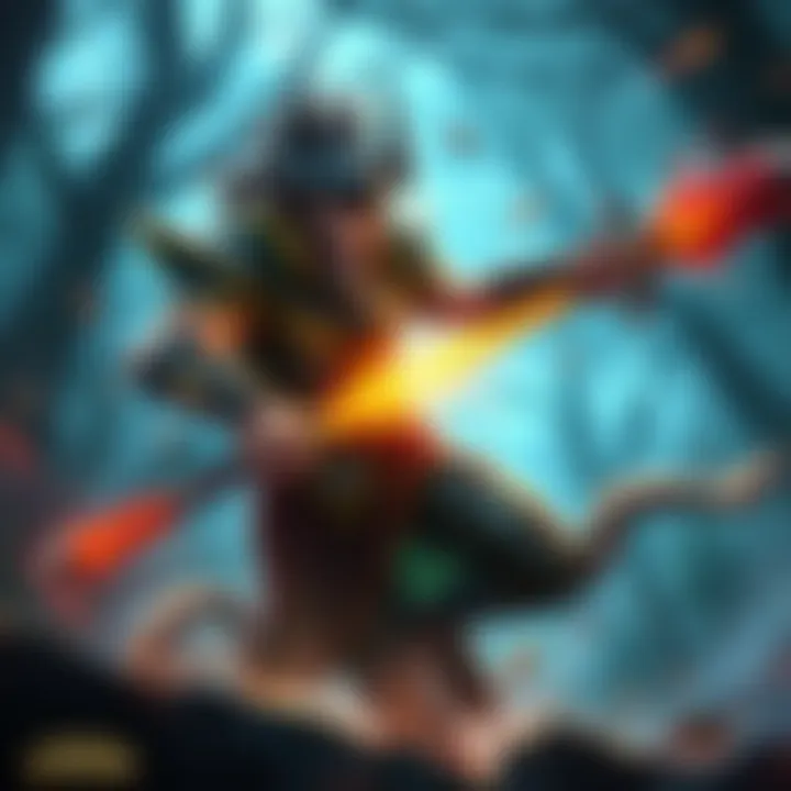 Furion using his powers in a forest setting, showcasing his strong presence after the 7.39b update