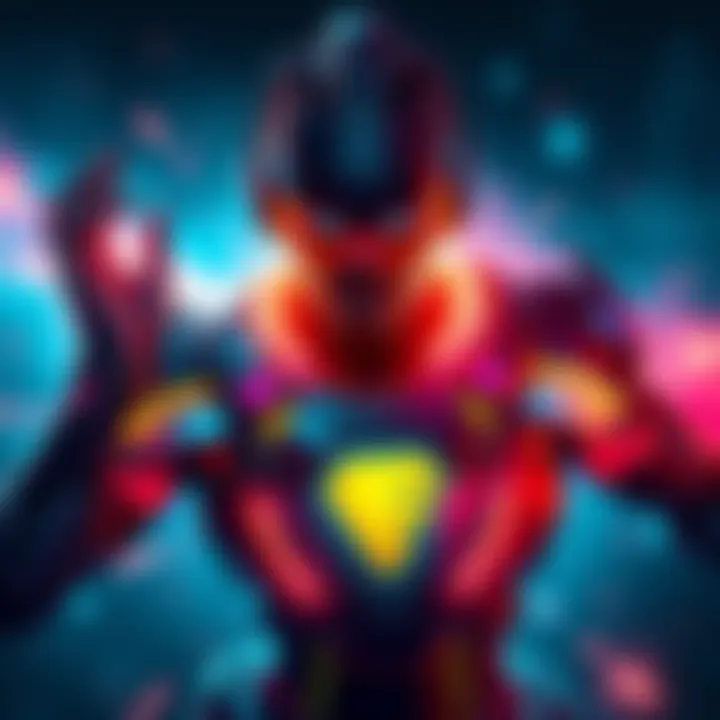 Art showing the new Fuse Prestige Skin with vibrant colors and design elements