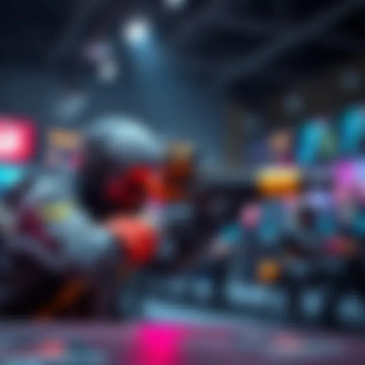 A player aiming with a fusion rifle in a heated gaming competition, showcasing tactical gameplay against opponents.