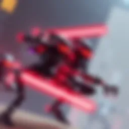 Two non-active kybers and a scourge being combined to create fusion scourge droids.