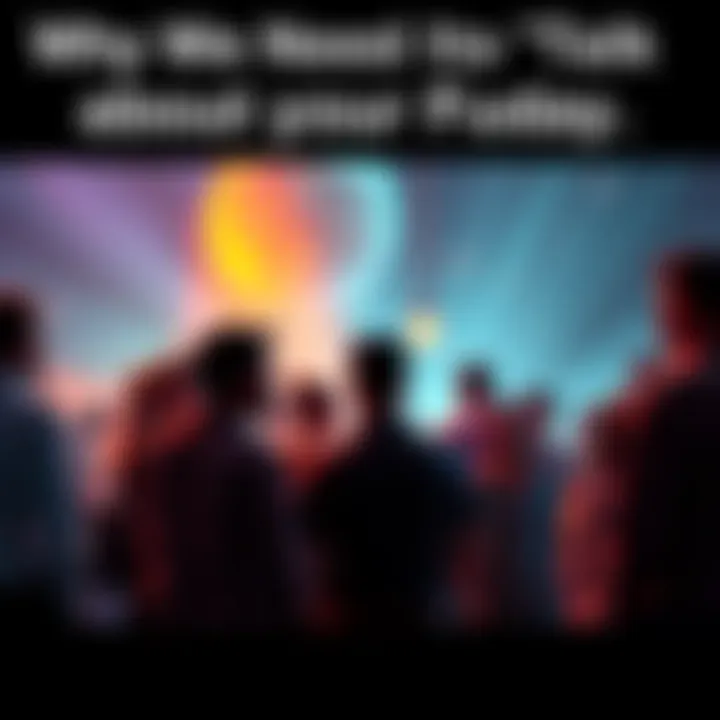 Group of people engaged in conversation about future choices and their impact