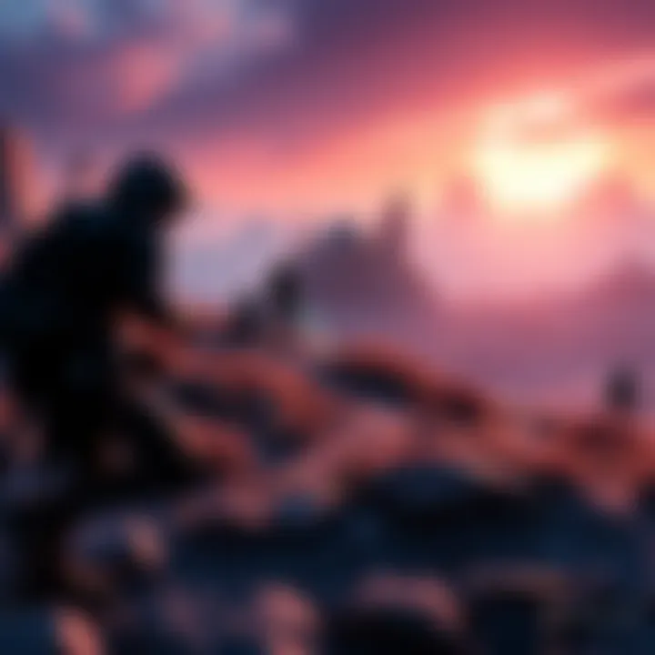 Future of Destiny Games A concept art featuring a futuristic landscape with characters resembling those from Destiny, hinting at new game development