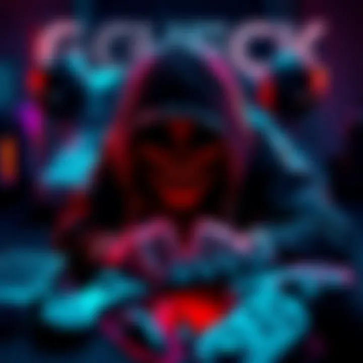 Cover art featuring dark and intense visuals representing the song 'Peeling Flesh' by G Check, with gaming elements around it.