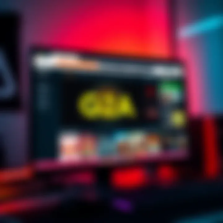A computer screen displaying the G2A marketplace with game listings and prices.